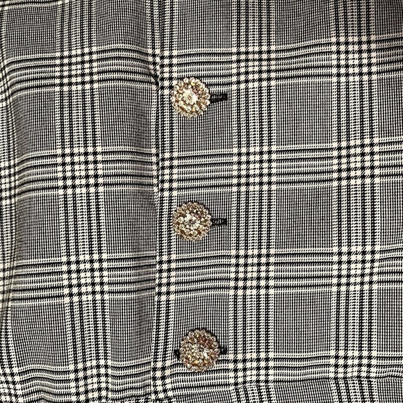 🖤 Zara Gray Plaid Mini Dress Blazer Style | Size XL | runs small - Picture 9 of 11